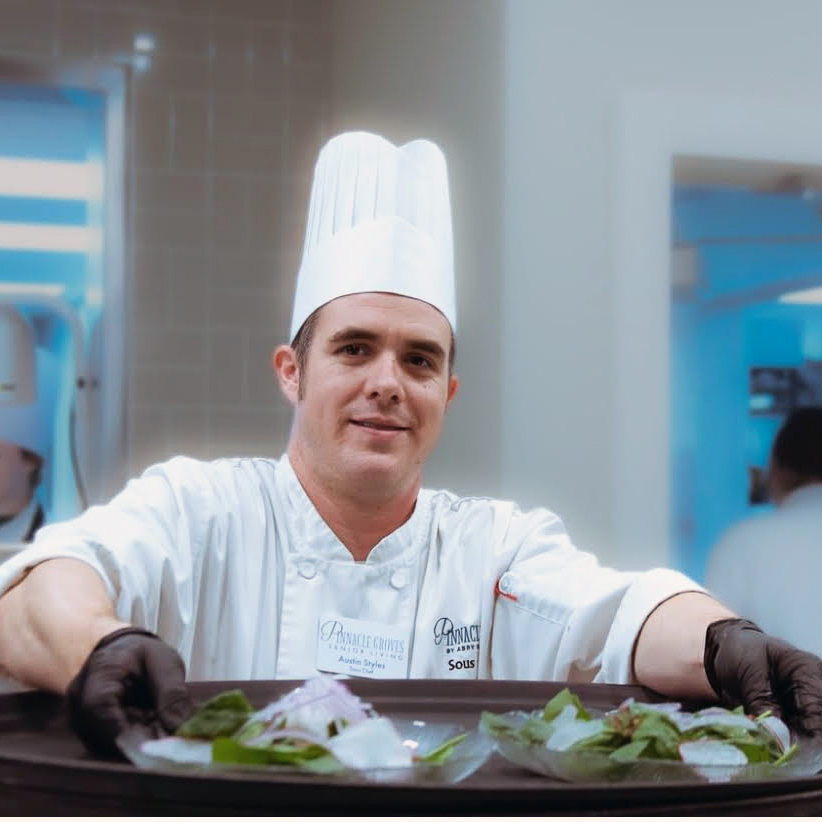 Discover why culinary team members at Pinnacle Groves choose senior living, where listening, hospitality, and daily connection make a difference.